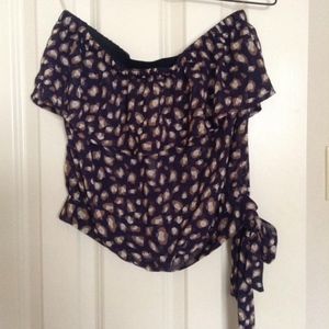 Strapless Sheer Blouse